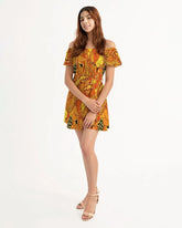 Mandra Off-Shoulder Ruffled Mini Dress
